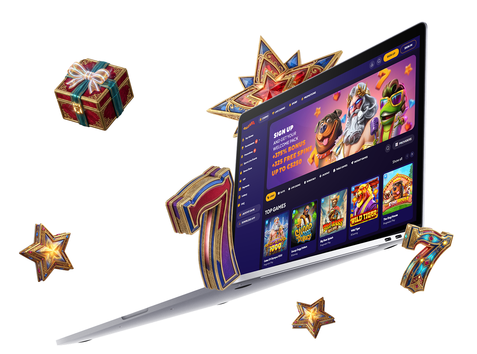 Take advantage of the opportunity to play at the best Dazard Casino