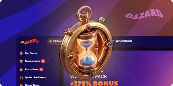 Quick winnings are possible at Dazard online casino