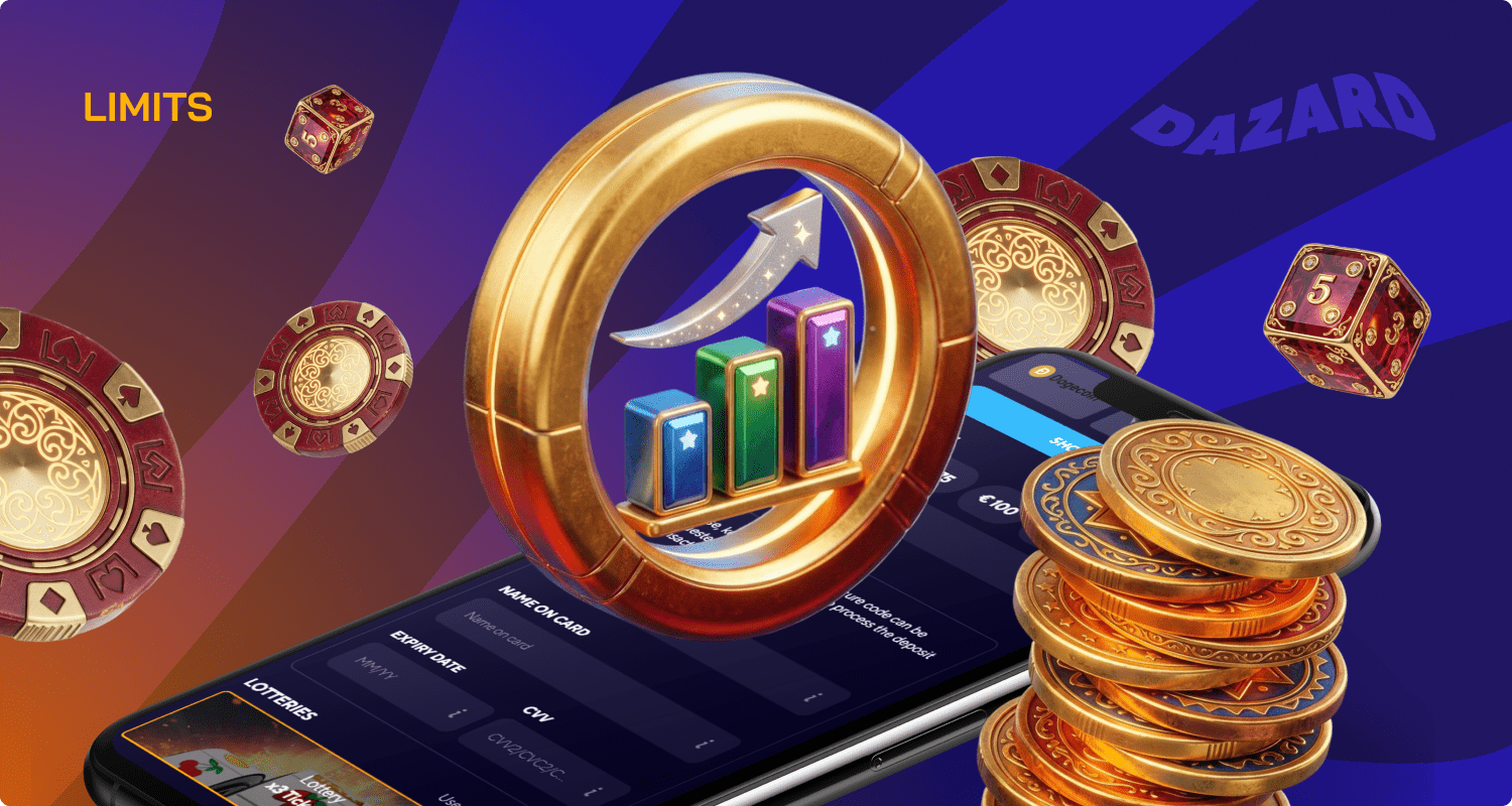 The online casino Dazard has some limits on the use of a billing account