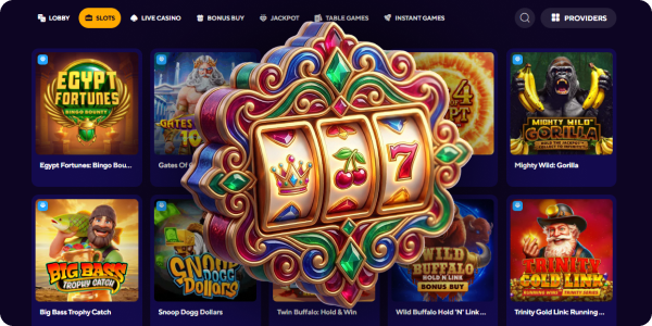 You can play the best slots at Dazard Casino